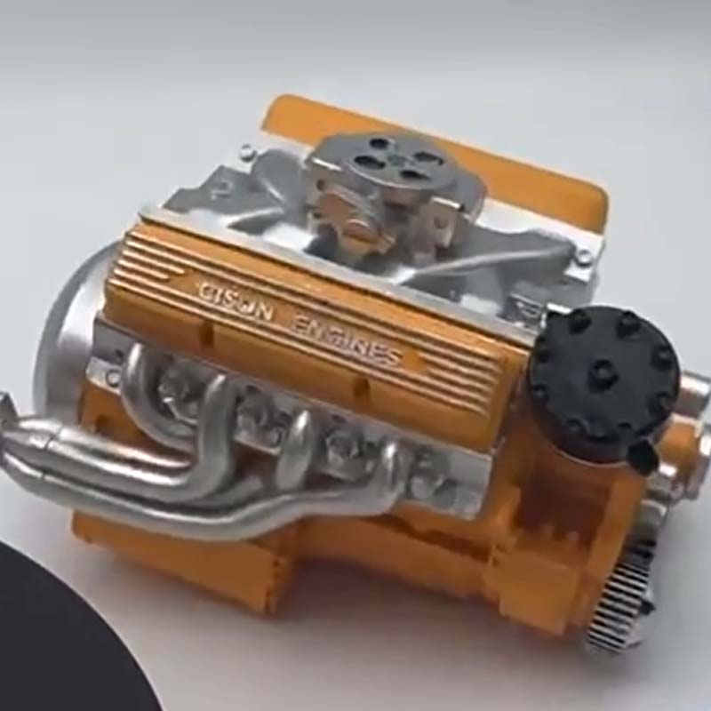 V8-motor bouwpakket | Miniatuur benzinemotor voor modelbouw