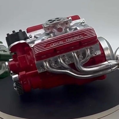 V8-motor bouwpakket | Miniatuur benzinemotor voor modelbouw