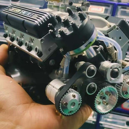 V8-motor bouwpakket | Miniatuur benzinemotor voor modelbouw