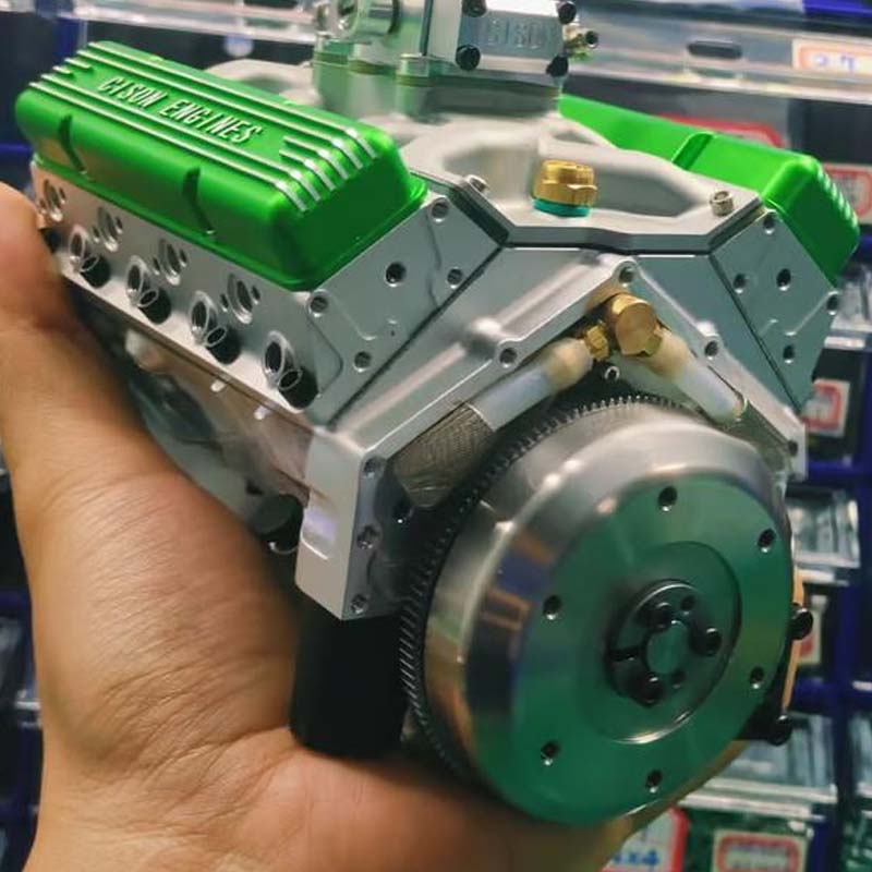 V8-motor bouwpakket | Miniatuur benzinemotor voor modelbouw