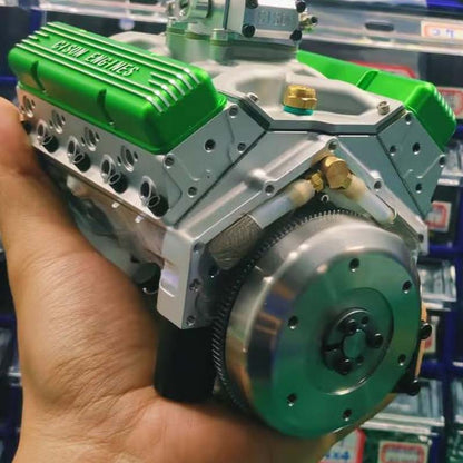 V8-motor bouwpakket | Miniatuur benzinemotor voor modelbouw