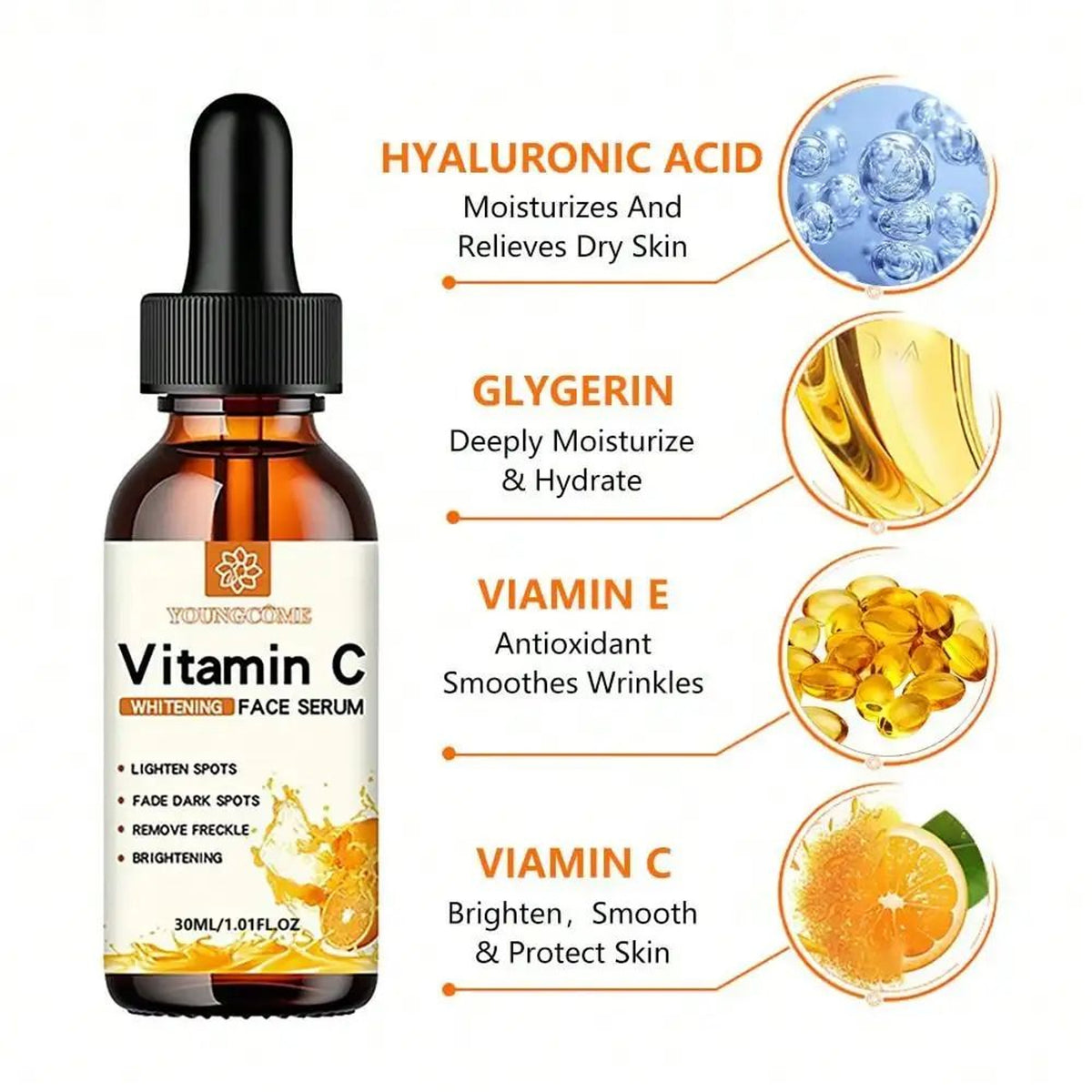 Vitamine C Serum voor Pigmentvlekken en Ouderdomsvlekken 30 ml