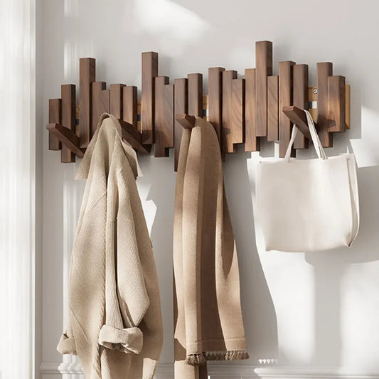 WoodFlex - Stilvolle Holzgarderobe mit flexiblen Magnethaken